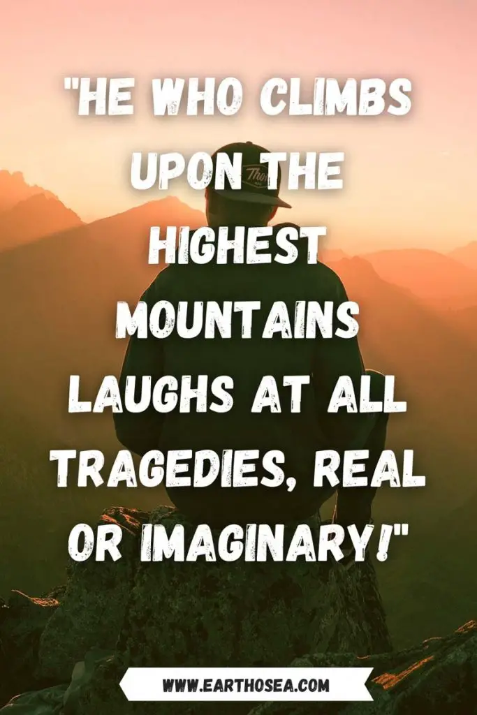 Climb the mountain quote