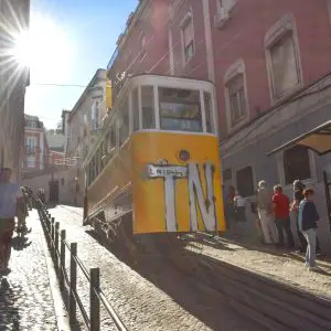 tram in Lisbon